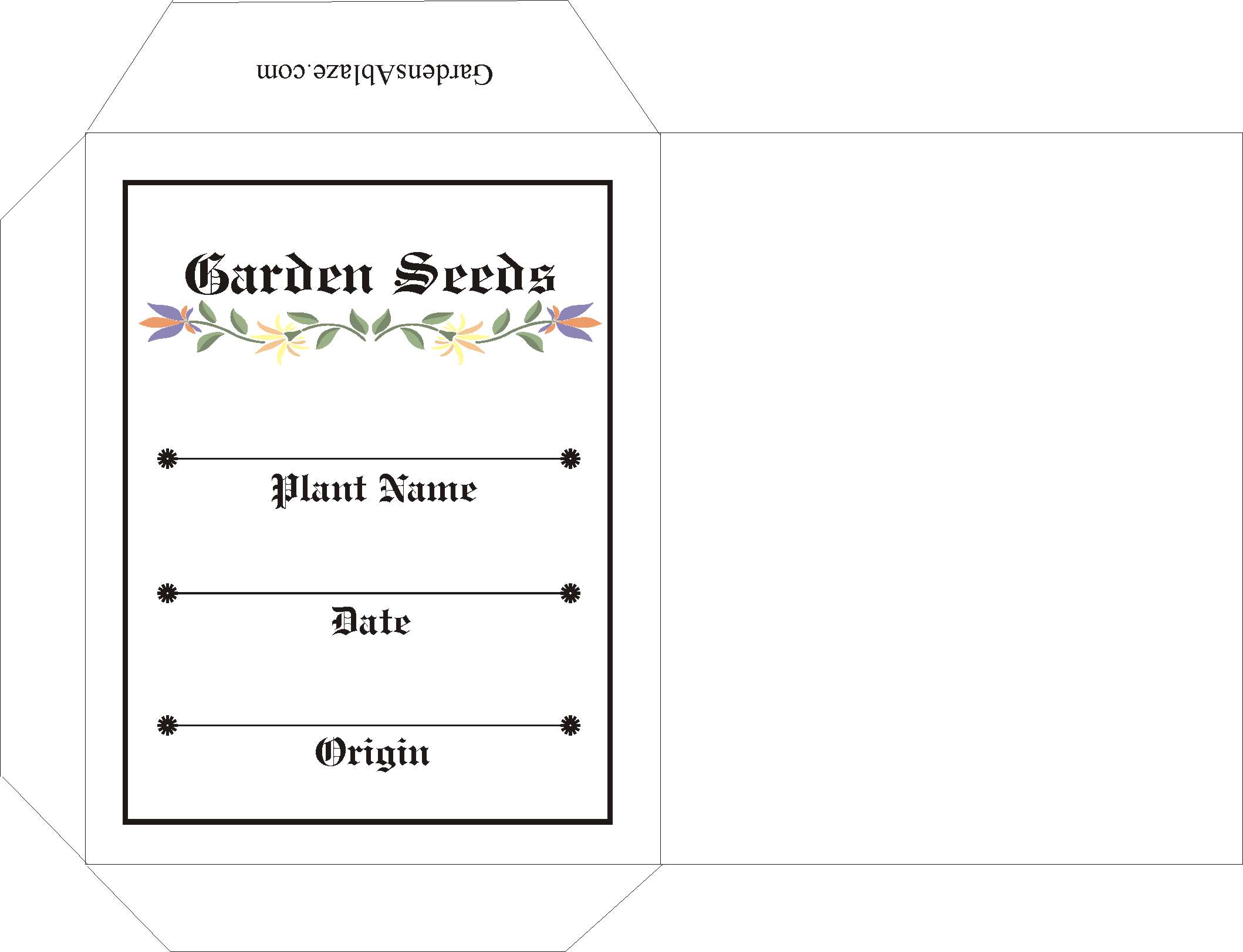 Print Your Own Seed Packet